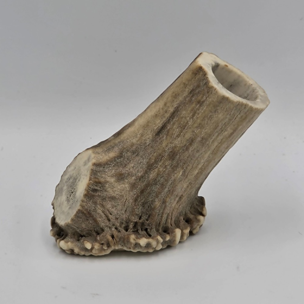 Deer Antler Hand Carved Pen Desk Stand Holder Unique Country Rustic Cabin Decor